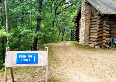 Fishing point sign